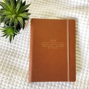 Brown Faux Leather 2018-2019 Planner